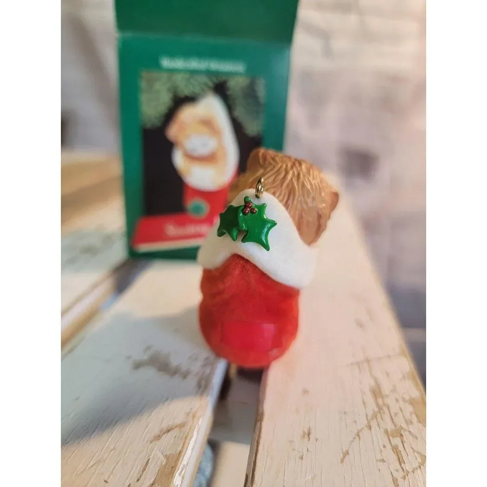 Hallmark‎ Stocking kitten 1989 xmas ornament